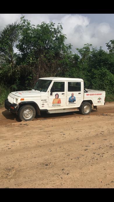Pokua’s only campaign pickup in Agona East left to the mercy of the weather