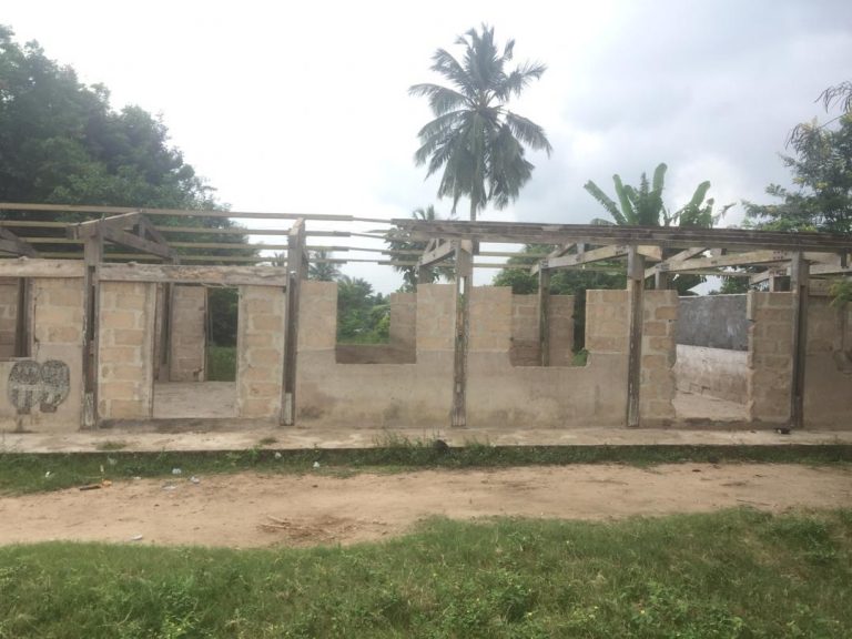Unauthoarized demolition of school structure at Nantifa in Agona East.