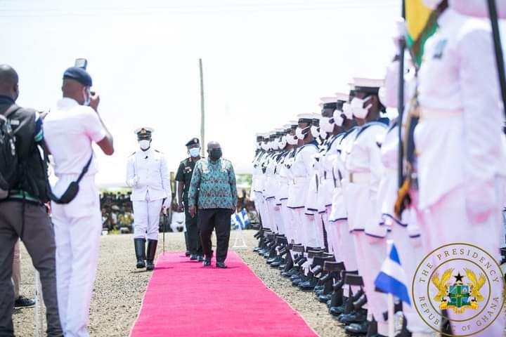 President Akuffo-Addo commissions Naval training command in Volta Region