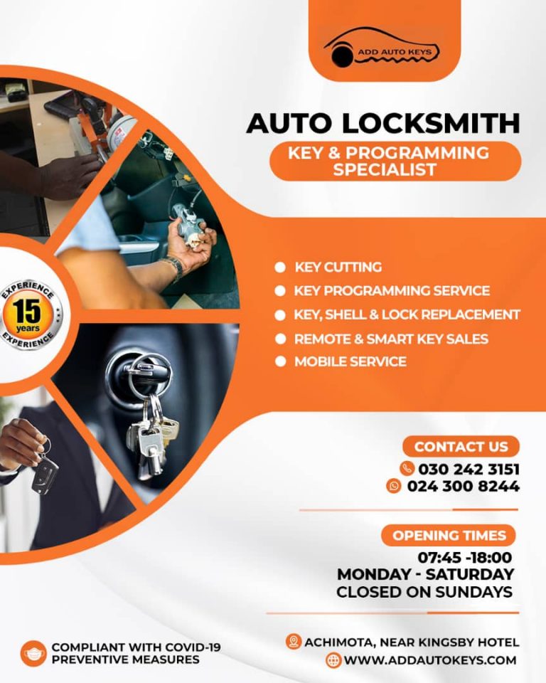 Accra’s Leading Auto Locksmith Add Auto Keys Celebrates 15th Anniversary