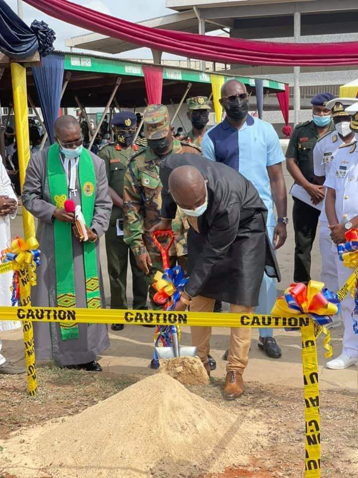 Ken Agyapong cuts sod to construct a cardio centre at 37 Military Hospital