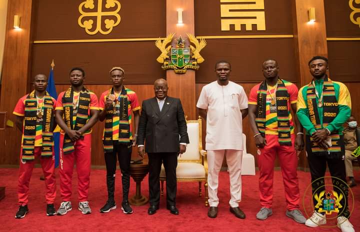 President Akuffo-Addo awards Ghana Olympic Team.