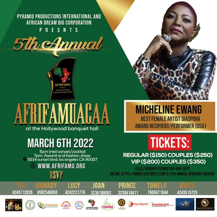 Gospel Artist and Humanitarian  Michelineg Ewang to be honored at AFRIFAMU