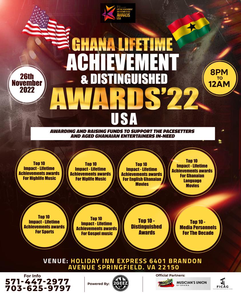 Ghana Lifetime Achievement and Distinguished Awards USA