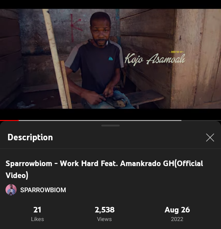 Sparrowbiom drops a must-watched visuals for “Work Hard” feat. Amankrado GH