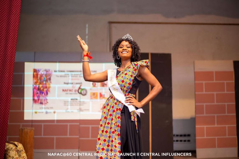 Midwife  Antoinette Kennis Ofori Crowned winnner of Miss NAFAC – Central Region 2022