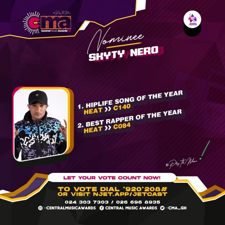 Skyty Nero braces Central Music Awards Nominations with Heat!