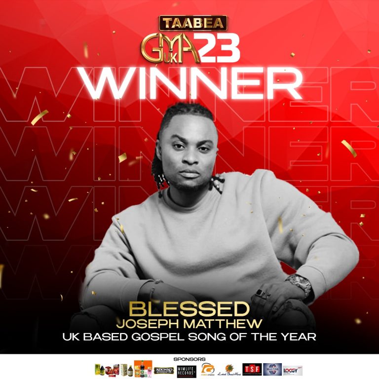 Joseph Matthew’s “Blessed” Wins UK Based Gospel Song Of The Year At The Just Ended Ghana Music Awards UK