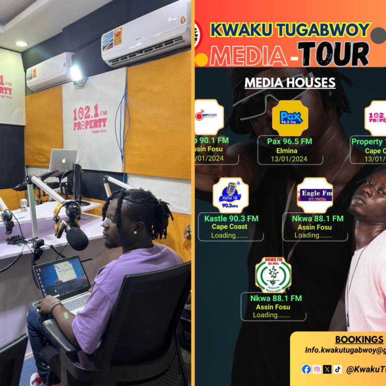 Anticipating Brilliance: Kwaku Tugabwoy’s Central Media Tour Sparks Frenzy